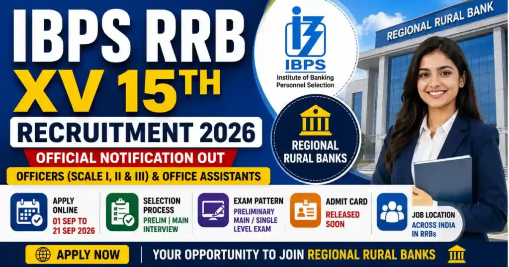 IBPS RRB XV 15th Recruitment 2026 – Apply Online